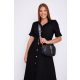 Harlowe women's dress, collared midi dress with belt and buttons, Tara x Viktori