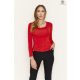 LINDA Round neck top with  details