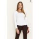 LINDA Round neck top with  details