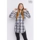 DORABELLA Point-collar tie-front cuff sleeve shirtdress checked