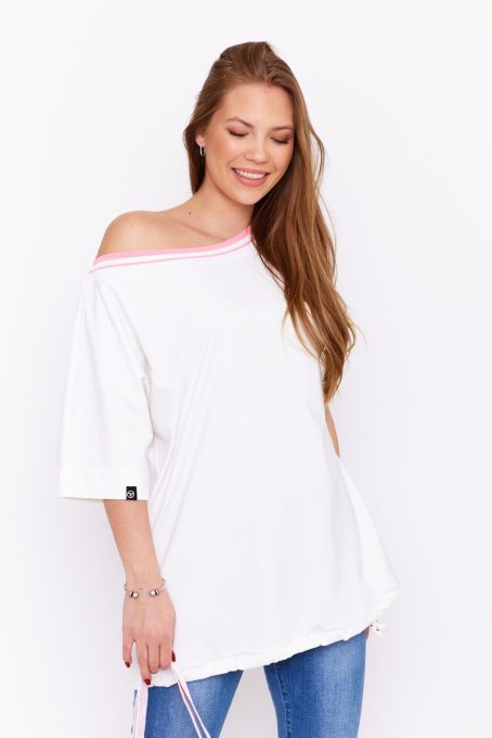 Diona women's tunic, oversized with yokes, Tara x Viktori, Curve Fashion