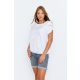 Calais women's tunic, with detailed short sleeves, Tara x Viktori, Curve Fashion