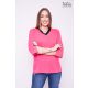 BORINKA V-neck tunic with yokes dark pink