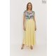 FEMME A-line long skirt yellow